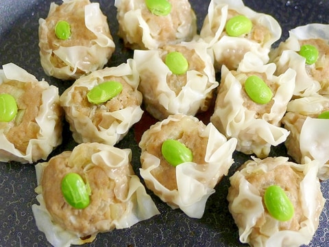 ♡失敗なし♡フライパンで簡単シュウマイ♡